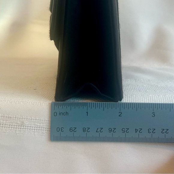 Evening‎ Bag Black Satin Handmade Crossbody OR Clutch Carla Marchi Handmade EUC - Picture 11 of 11